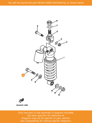 Yamaha bolt 90109 10654 oem - bolt,, 90109-10654