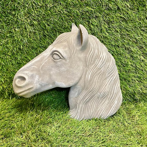 Horse head concrete wall - head,