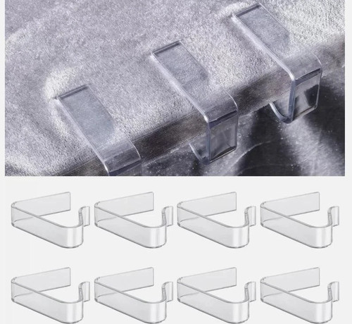 Table cloth clips clear x - clips,