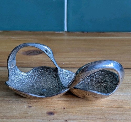 Vintage double swan silver - double,
