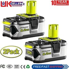 2X 18V 8.0Ah Battery For Ryobi