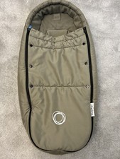 Bugaboo Cocoon Light Olive Khaki Fleece Lined Baby Insert Carrycot VGC Bee