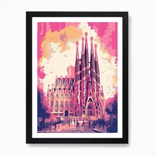 Barcelona In Risograph Style 1