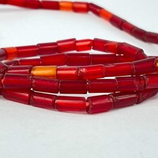 Old Red Bohemian Trade Beads