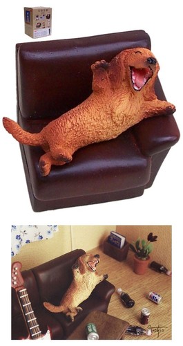 Miniature dachshund figurine - miniature,