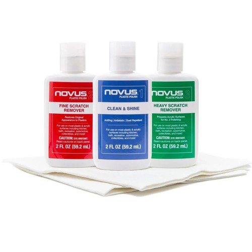 Novus plastic polish kit - polish, 2