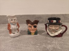 3 Toby type mini jugs Cooper