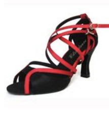Black beautiful salsa tango ballroom latin tango dance shoes UK size 5