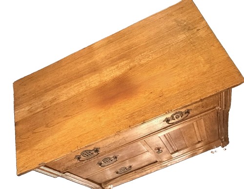 Antique oak washstand commode - oak,