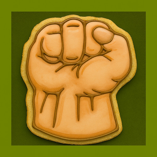 Hulk smash hands cookie - hulk,