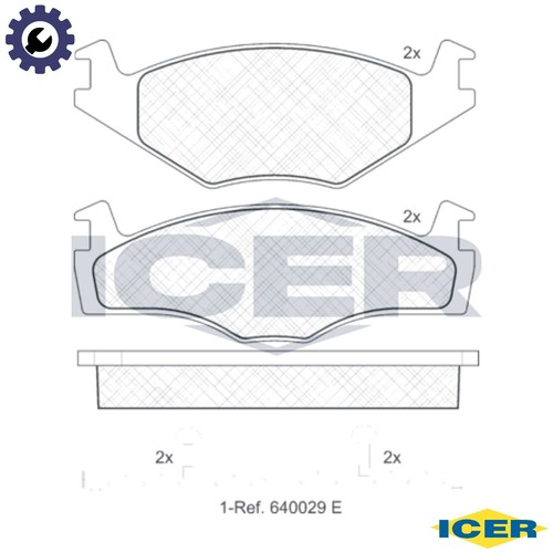 Brake pad set disc - disc,