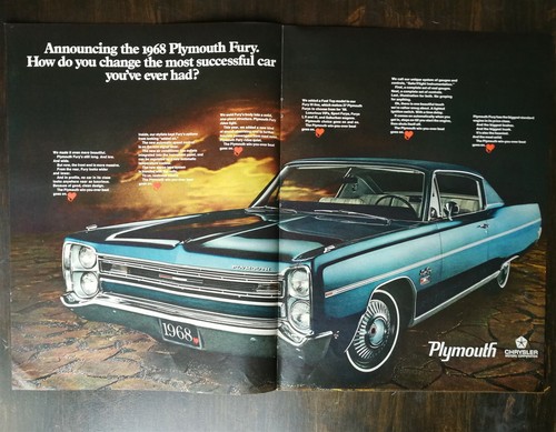 Vintage 1968 plymouth fury - vintage,