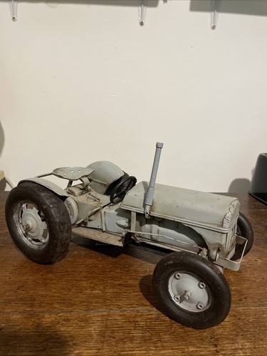 Vintage tin plate grey - vintage,