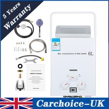 Tankless Portable Gas Water Heater LPG Propane 6L Boiler Camping w/ Shower SA