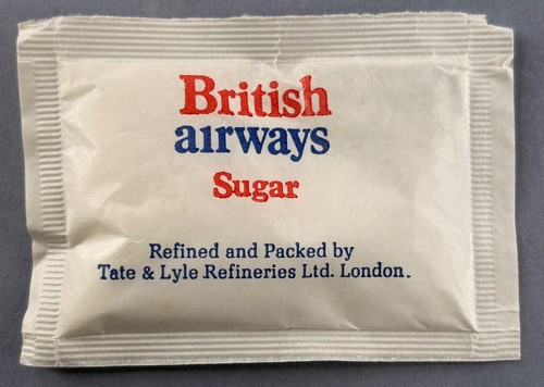 British airways airline sugar - british,