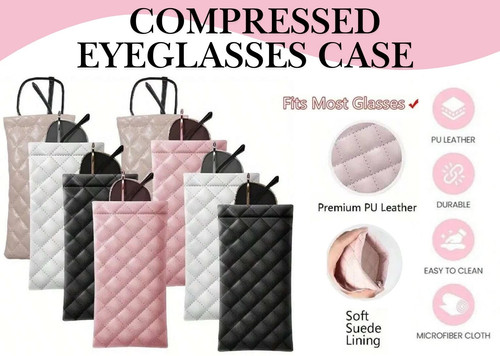 Glasses case pouch leather - pu,