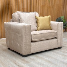'Chelsea' Snuggler Chair Beige