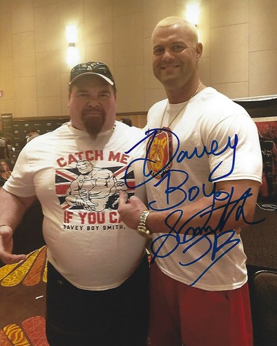Davey boy smith signed 8x10 - davey, jr