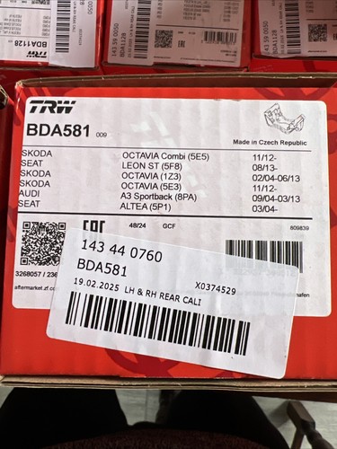 Trw bda581 carrier brake - trw,