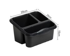 Plastic 3 Compartment Large
