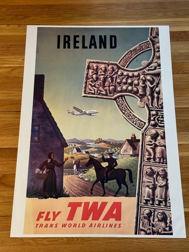 Vintage travel poster ireland - vintage,