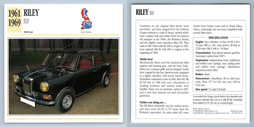 Riley elf 1961 - elf, popular