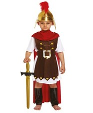 Kids ROMAN GLADIATOR FANCY DRESS Full COSTUME Book Day Week Boys General Soldier