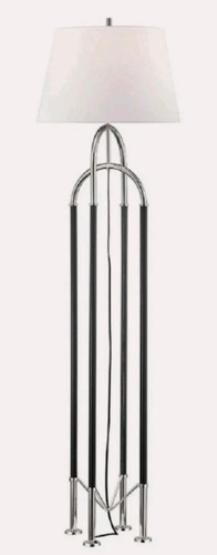 Polished nickel floor - polished, lamp
