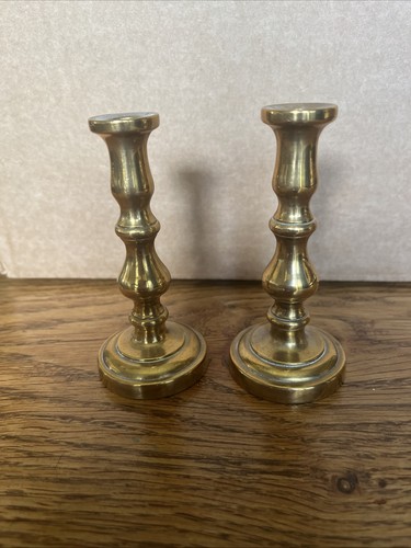 Solid brass candle sticks - brass,