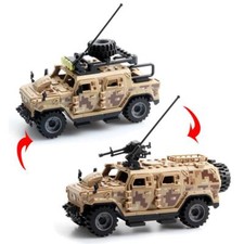 Army SWAT Armored Vehicle & Soldiers Building Blocks Toy – WW2 Military Gift
