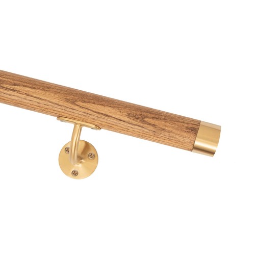Handrail brushed brass oak - handrail,