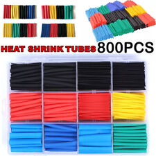 800pcs Heat Shrink Tubing Electric Insulation Tube Heat Shrink Wrap Cable Sleeve