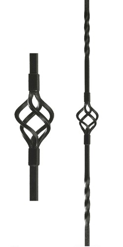 New 85cm black metal stair - black,