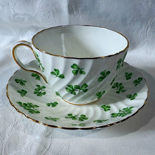 Aynsley bone china shamrock - china,