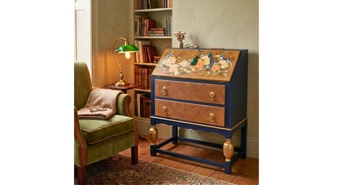 Vintage drawer oak writing - vintage,