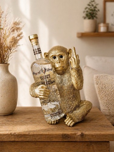 Resin gold yours monkey - resin,