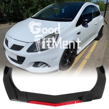 Gloss Black Red Front Bumper
