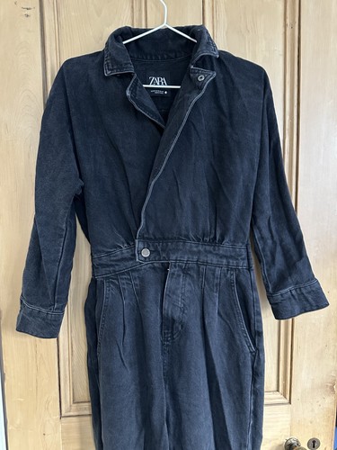 Zara women denim jumpsuit - denim,
