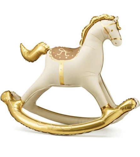 Rocking horse birthday balloon - birthday,