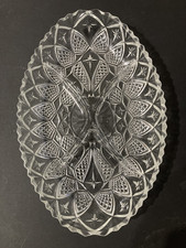 Vintage Glass Tray with Four