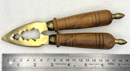 Vintage brass nutcracker - vintage, with