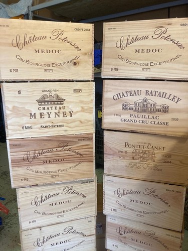 Set wooden wine box - of,