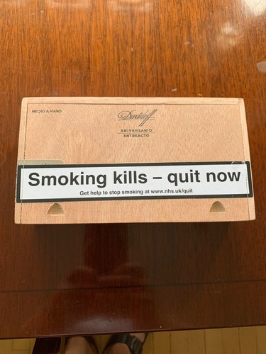 Wooden cigar box - cigar, empty