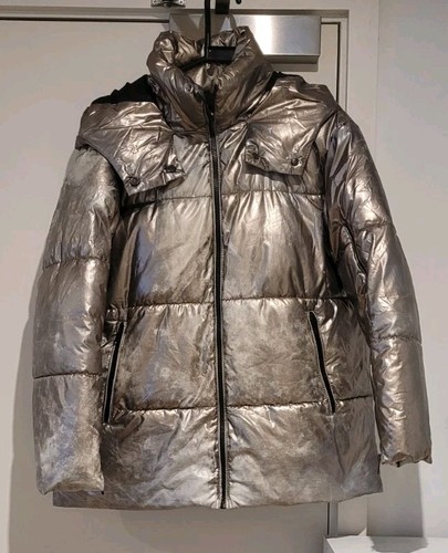 Zara women metallic puffer - women,