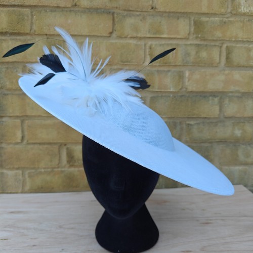 White feather 40cm disc - , wide