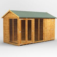 Summer house | Power Apex Summerhouse Garden Shed Combi l Sizes 8x4 to 12x6