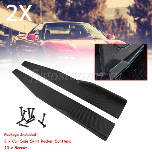 Pair universal car side skirts - pair,