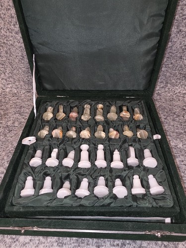 Compact natural stone - natural, chess