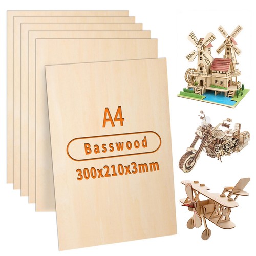 Ddckj 300x210mm basswood - 300x210mm,