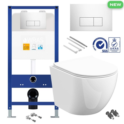 Rimless wall hung toilet - toilet, pan